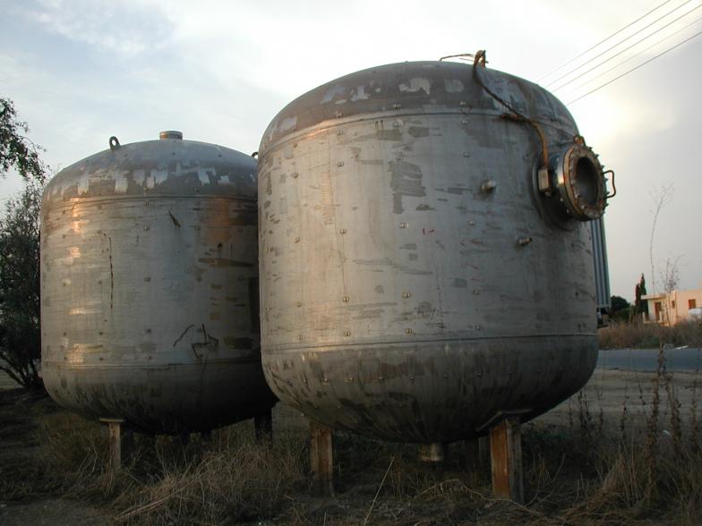 High pressure tanks for chemicals